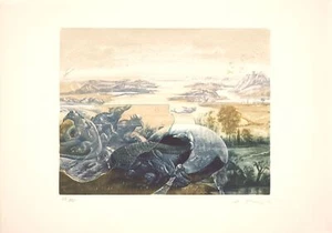 Eduardo Naranjo Español 1984 Firmado Edición Limitada Original Arte Impresión Grabado - Imagen 1 de 1