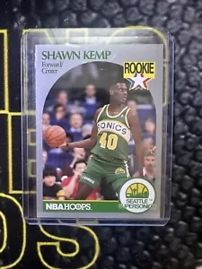 1990-91 NBA Hoops Shawn Kemp Rookie #279 Seattle Supersonics RC - Picture 1 of 2