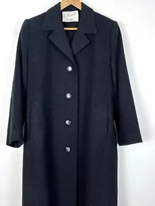 Vintage Fleurette 100 % Kamelhaar schwarz Neiman Marcus Mantel klein 8 - Bild 1 von 6
