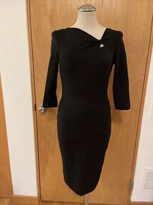 ESCADA Black Cocktail Dress, EXCELLENT, Size 34/XS/S - Picture 1 of 8