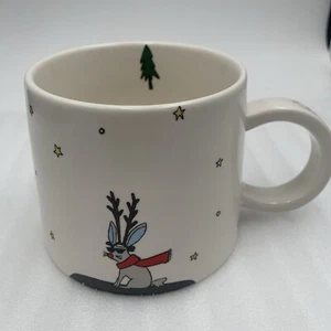 Magenta Jacks Holiday Designer Collection Kaffeebecher 14 Unzen Jack Rabbit mit Geweih - Bild 1 von 10