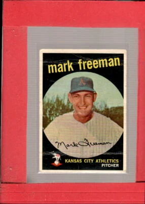 1959 Topps #532 Mark Freeman F Fair RC Rookie Athletics ID:61591 - Image 1 of 2