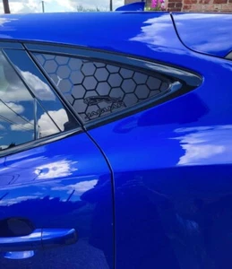 2x Aufkleber Wabe Heckscheiben schwarz matt Jaguar E-Pace 2017-2024 - Bild 1 von 3