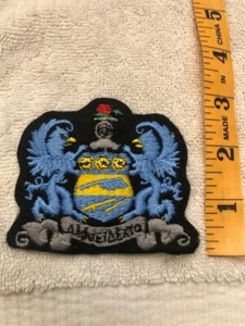 Alpha Xi Delta 3" Embroidered Crest Patch New, - RETRO,  VINTAGE,  FREE SHIP - Picture 1 of 1