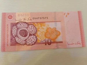 Willie: Malaysia Rm10 Zeti Serial 4757575 - Picture 1 of 2