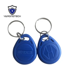 RFID Keyfob 125KHz Tag EM4100 Key Proximity Chain ID Token Blue - 1000pcs - Picture 1 of 5