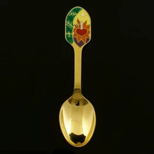 Danish Gilded Christmas Spoon, 2001 - A. Michelsen - Picture 1 of 1