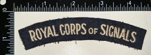 WWII Canada Canadian Army Royal Corps of Signals Patch Formation Title Flash - Picture 1 of 2
