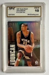 1997 Score Board Draft Day Tim Duncan ROOKIE CARD RC #1A MINT 10 - Picture 1 of 2