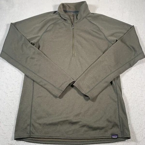 Patagonia Pullover Mens Small Brown Capilene Baselayer Polartec Midweight - Picture 1 of 10