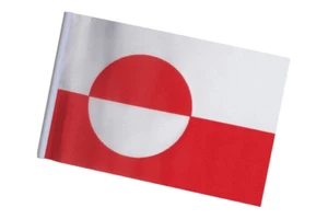 Kleine Flagge Grönland - ideal zum Basteln - 23 cm x 15 cm - Bild 1 von 3