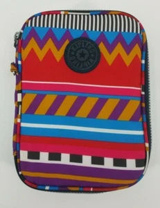 Kipling AC7252 100 Pens Case Pencil Accessory Nylon Print Multi Purpose Zip Bag - Picture 1 of 12