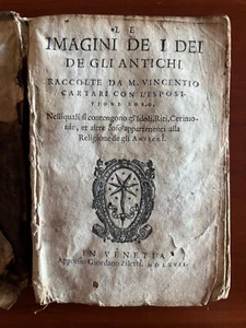 VINCENZO CARTARI LE IMAGINI DE I DEI ANTICHI RACCOLTE... IN VENETIA ZILETT1 1567 - Picture 1 of 10