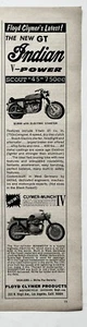 Indian Scout 45 Motorcycle 1968 V Power Vintage Print Ad Photos 6x25cm C&D04 - Picture 1 of 2