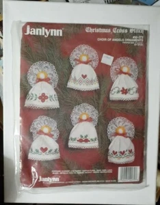 Vintage Janlynn Choir of Angels (6) Ornaments Christmas Cross Stitch Kit 50-272  - Picture 1 of 3
