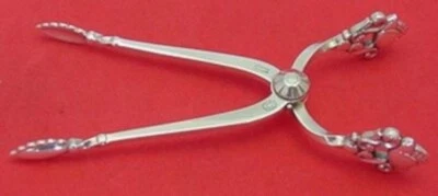 Acorn de Georg Jensen mordedores de azúcar de plata esterlina con marca GI para servir de 3 3/4" Foto 1 de 2