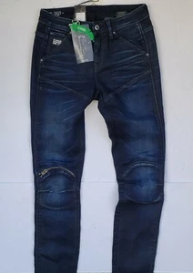 $240 Designer Rare G-STAR Women's Knee Zip Mid Skinny Slim Stretch Jeans 26 - Picture 1 of 7