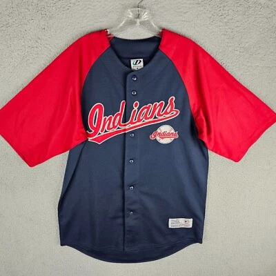 Cleveland Indians Jersey Medium Dynasty Series Button Up Short Sleeve - Image 1 of 4