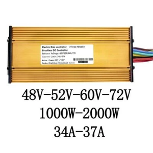 Electric Bicycle 60V 2000W Controller 48V 1000W Sine Controller 48V 1500W 72V  - Picture 1 of 9