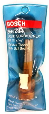 Bosch 85653M 1/2" x 1/16" Solid Surface Inlay Carbide Tipped Bit - Image 1 of 2