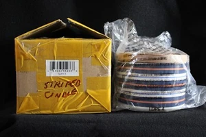 Disney Critters Striped 3-Wick Candle NEW - Picture 1 of 6