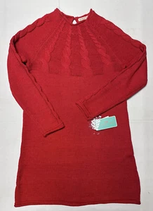 Copper Key Dillards Mädchen Pullover Kleid Medium 7-8 Strick Langarm rot bescheiden - Bild 1 von 12