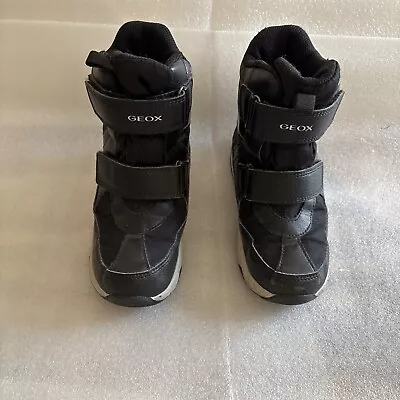 Geox Respira Boy’s Black/White Amphibiox Boots Size 11 - Image 1 of 4