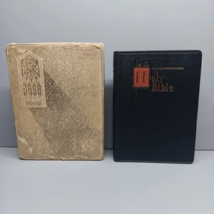 1957 The Holy Bible New Catholic Edition Illustrated Leather Confraternity Ed. - Picture 1 of 24