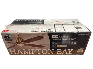 Hampton Bay Chelia 56" Indoor Gold LED Ceiling Fan w/ Color Changing Technology - Picture 1 of 3