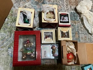 Vintage Konvolut 80er 90er Weihnachten Christbaumschmuck Ornamente 8er Set - Bild 1 von 5