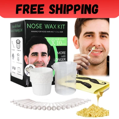 Nose Wax Kit Men, Nose Waxing Hair Wax Removal for Men Women, Nose Hair Waxing K - Image 1 of 4