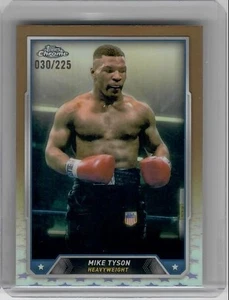 2024 Topps Chrome Boxing Mike Tyson Bronze Refractor #/225 Short Print SP - Picture 1 of 2
