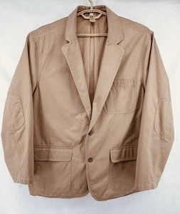 Duluth Trading Co Mens XL Beige Fire Hose Presentation Jacket Khaki Blazer 32512 - Picture 1 of 15
