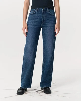 Rag & Bone Shea High Rise Full Length Relaxed Straight Jeans In Adeline 28 NWOT - Image 1 of 4