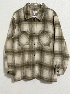 Chaqueta Time And True para mujer talla grande XXL (20) marrón a cuadros manga larga - Imagen 1 de 4