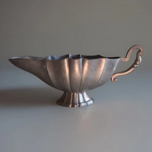 Antique Continental Pewter Sauceboat, 18th Cen - Picture 1 of 6