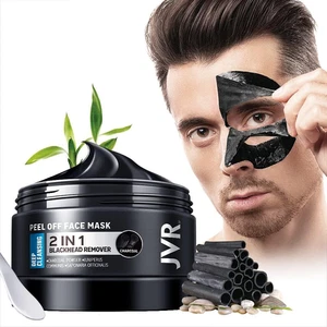 JVR Blackhead Remover Mask for Men, Bamboo Charcoal Peel off Black Masks, Purify - Picture 1 of 12