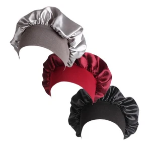32x32cm 3Pcs Satin Elastic Wide Band Sleeping Chemo Protect Hair - Imagen 1 de 12