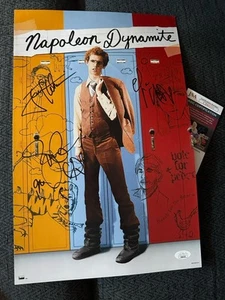 Jon Gries Jon Heder Efren Ramirez Signed Poster 11 X17 JSA COA Napoleon Dynamite - Picture 1 of 1