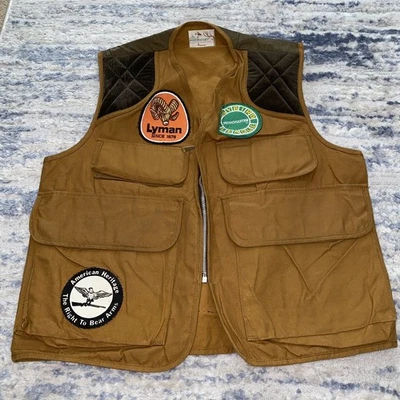 Vintage Penney's Foremost Hunting Shooting Vest Winchester Lyman Patches - Image 1 of 4