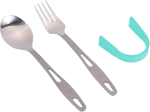 Ultralight Titanium Tableware Flatware Cutlery Fork and Spoon - Picture 1 of 8