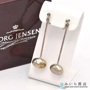Georg Jensen Earrings Drop Silver 925 Approx 4.6g Accessory Box H14636 - Picture 1 of 5
