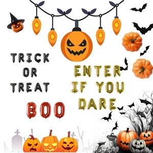 16" Happy Halloween Special Decoration Party Foil Balloon Letter UK - Picture 1 of 21