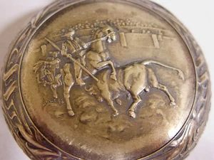 Montre MOERI Tauromachie Antique pocket watch bullfighting Holy Fs Stierkampf - Imagen 1 de 19