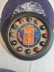 Retro Wall Clock Home Decor Large Round Vintage Modern Battery Operated Billiard - Picture 1 of 24