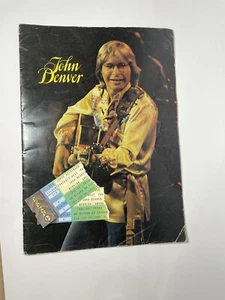 John Denver 1977 "I Want To Live" Tour Concert Program Book w/ 1982 Ticket Stubs - Picture 1 of 8
