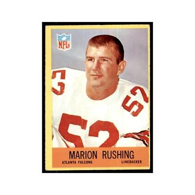 1967 Philadelphia Marion Rushing Football Cards #9 - Image 1 of 3