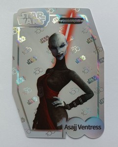 2023 Kakawow Phantom Disney 100 Star Wars Die Cut Holo Silver Asajj Ventress 