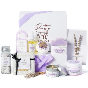 Gifts for Women Spa Lavender Bath Gift Baskets Mothers Day Gifts Relaxing Sel... - Picture 1 of 1