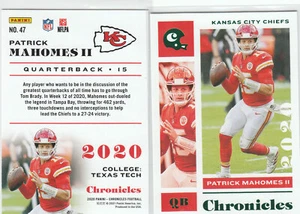 2020 Panini Chronicles #47 Patrick Mahomes II SP TEAL Parallel -KANSAS CITY - Picture 1 of 1